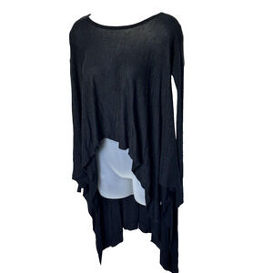 LULULEMON Enlightened Pullover Sweater Black Yoga Dance Running Lounge Size 6